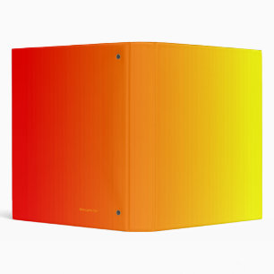 Red Orange and Yellow Binder