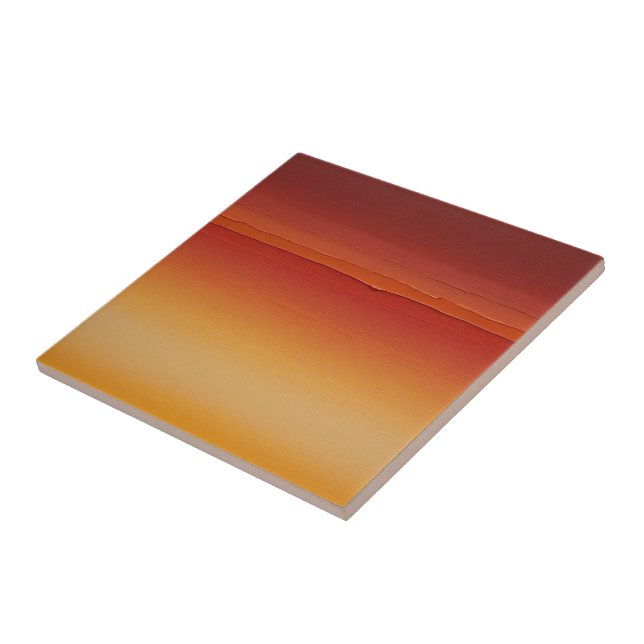 red orange and yellow brushstrokes gradient tile (Side)