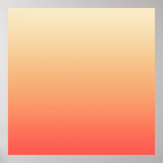 Red orange and yellow gradient poster