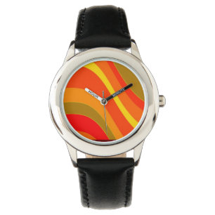 Red Orange and Yellow Watch