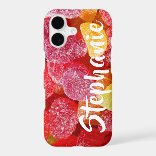 Red Orange Candies Personalized iPhone XR XS MAX
