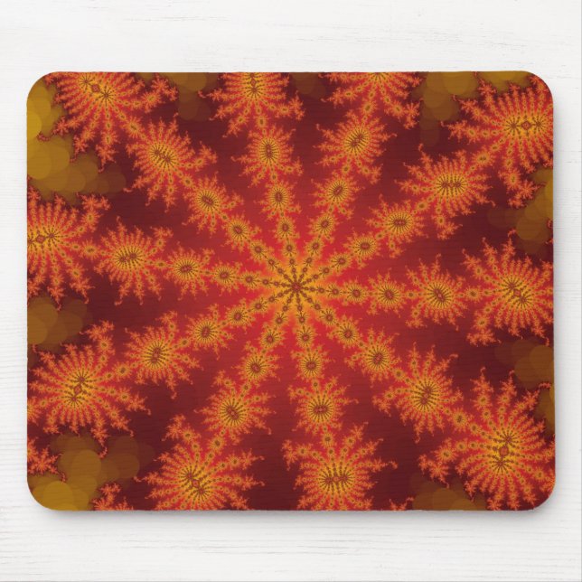 Red Orange Decasteer Mousepad (Front)