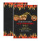 Red & Orange Fire Flames Motorcycle Bike Birthday
