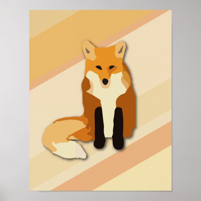 Red Orange Fox Poster (Front)