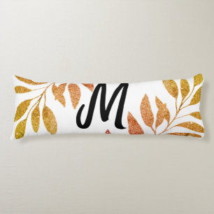 red orange green sparkle glitter add our name mono body pillow