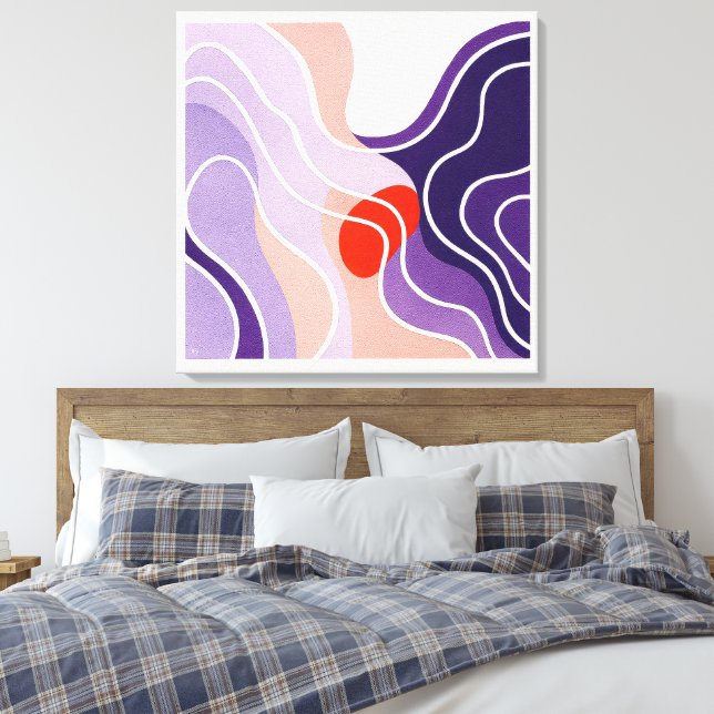 Red Orange - Large Canvas Print (Insitu(Bedroom))