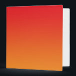Red & Orange Ombre Binder<br><div class="desc">Red & Orange Ombre 3-Ring Binder With White Interior</div>