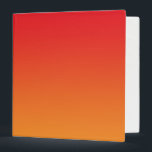 Red & Orange Ombre Binder<br><div class="desc">Red & Orange Ombre 3-Ring Binder With White Interior</div>
