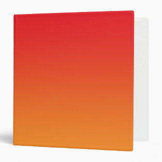 Red & Orange Ombre Binder