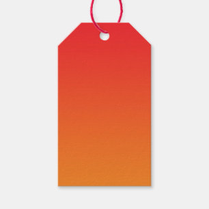 Red & Orange Ombre Gift Tags