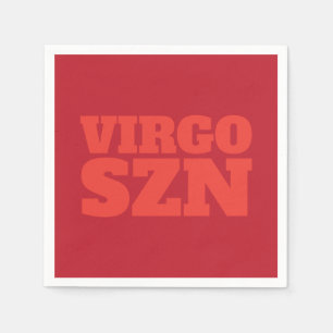 Red Orange OMG It's Virgo SZN Cool Napkin