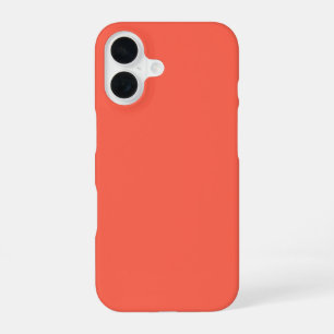 Red-Orange Solid Colour - 2025 Trending Shade iPhone 16 Case
