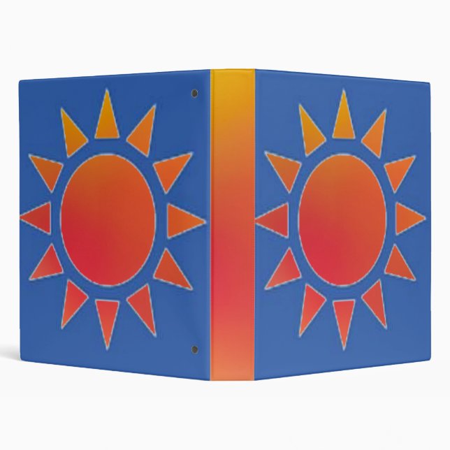 Red Orange Sun Binder (Background)