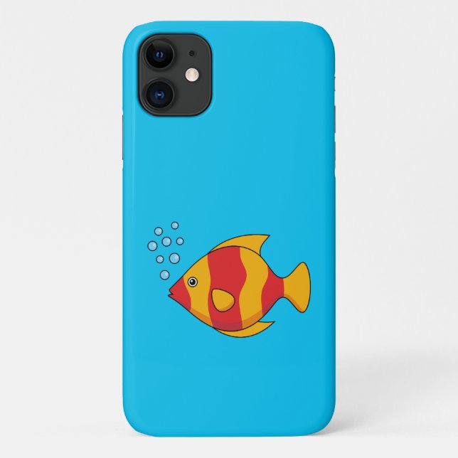 Red Orange Tropical Fish  Case-Mate iPhone Case (Back)