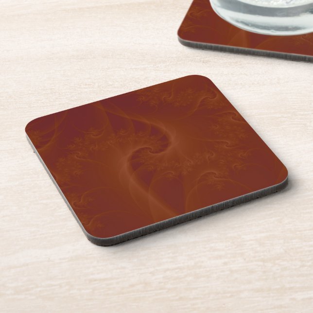 Red Orange Twist Coasters (Left Side)