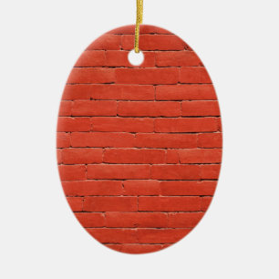 Red Orange Wall Ceramic Ornament