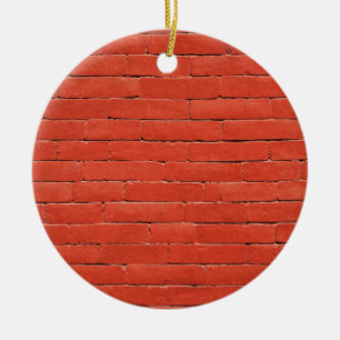 Red Orange Wall Ceramic Ornament