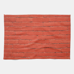 Red Orange Wall Kitchen Towel