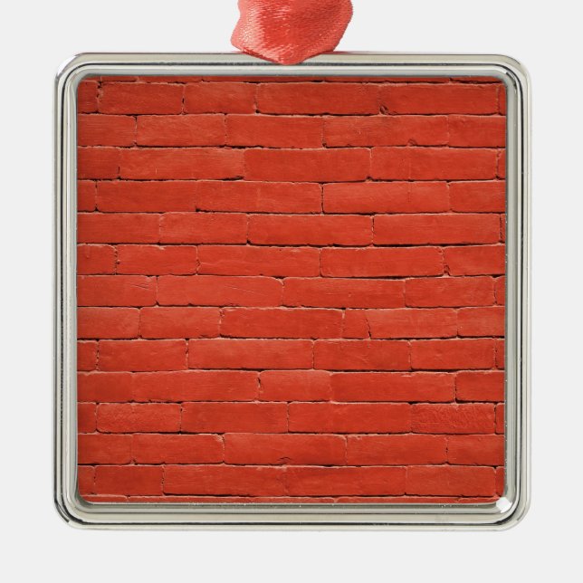 Red Orange Wall Metal Ornament (Front)