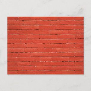 Red Orange Wall Postcard