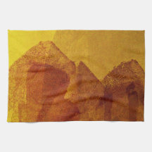 Red orange yellow abstract painting design art