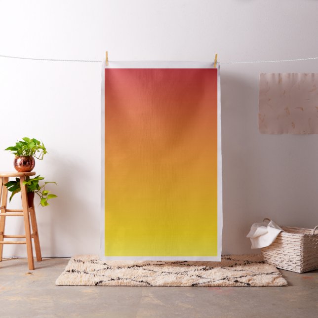 Red Orange Yellow Gradient Fabric (In Situ)