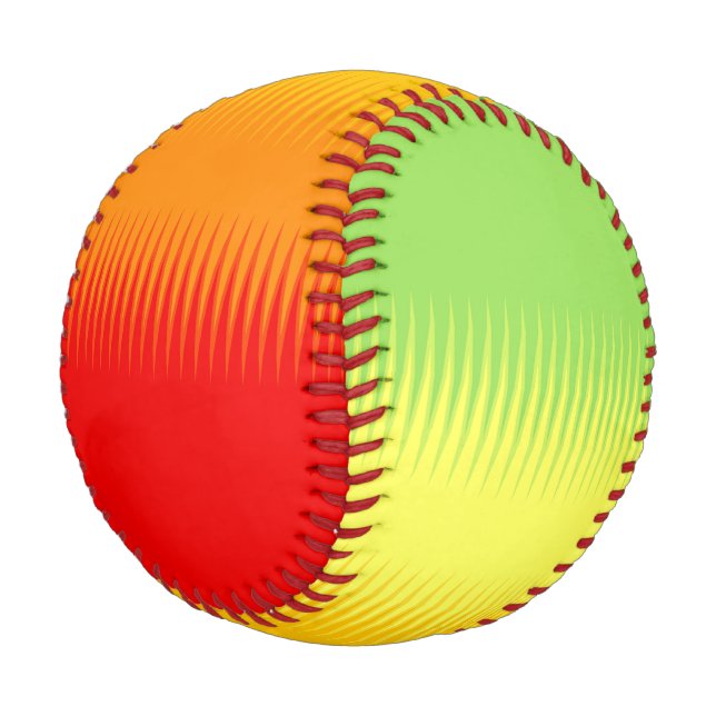 Red Orange Yellow Green Baseball (Angled)