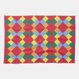 Red Orange Yellow Green Blue Kitchen Towel