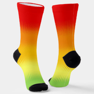 Red Orange Yellow Green Socks