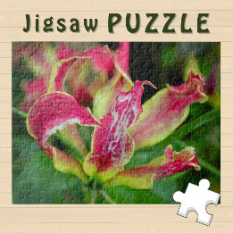 Red Orchid Flower blooming aesthetic Photo -  Jigsaw Puzzle