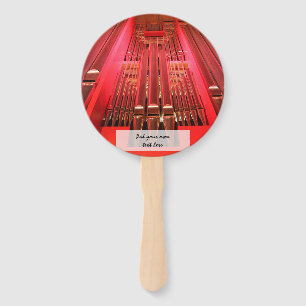 Red organ pipes fan