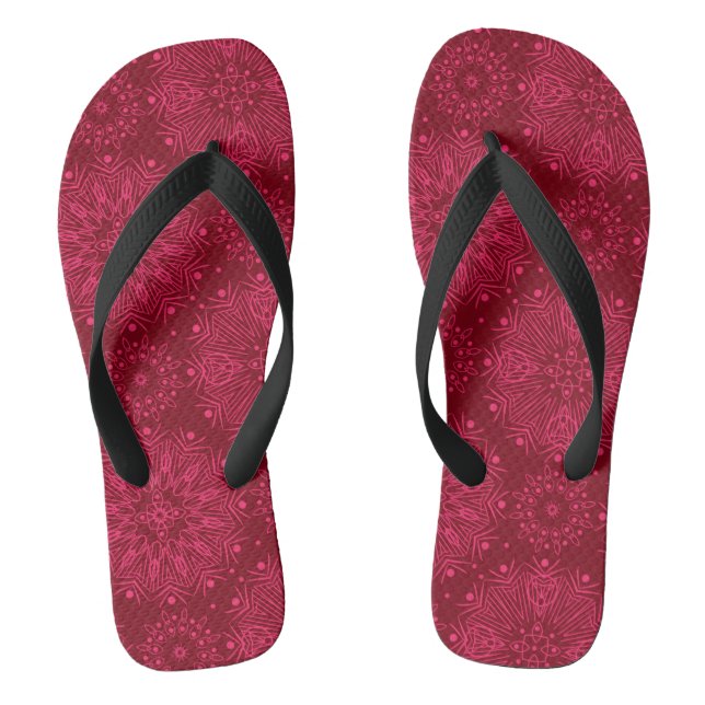 Red ornament flip flops (Footbed)