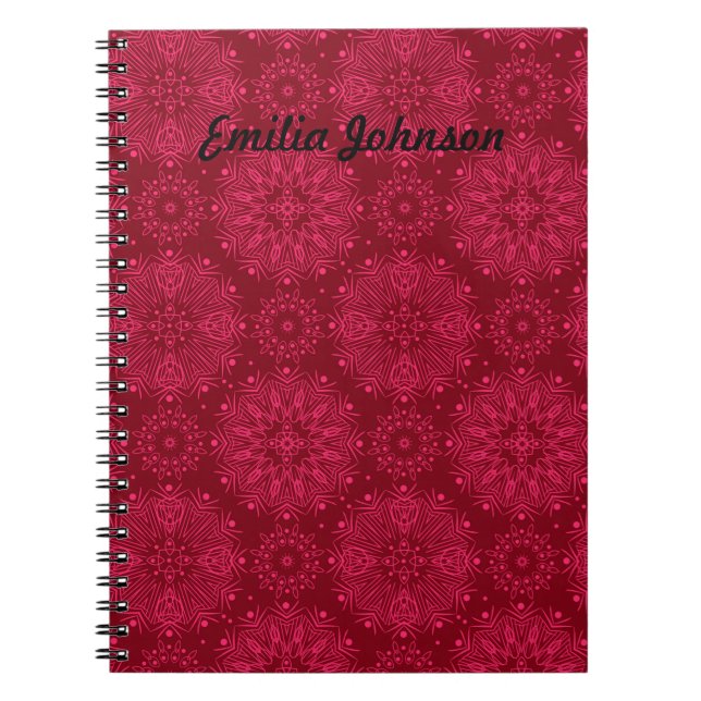 Red ornament notebook (Front)