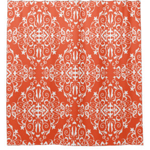 Red ornamental pattern seamless pattern