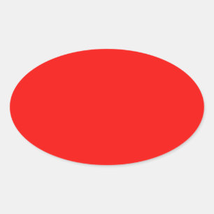Red Oval Sticker