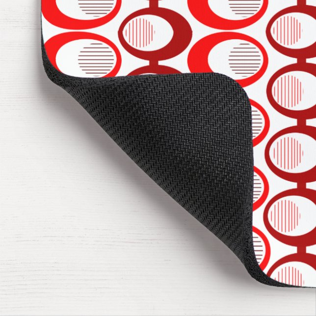 Red Oval Strings  Mouse Pad (Corner)