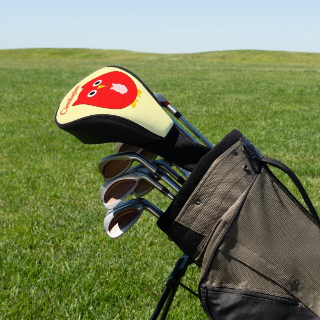 Red Owl Design Golf Head Cover (In Situ)