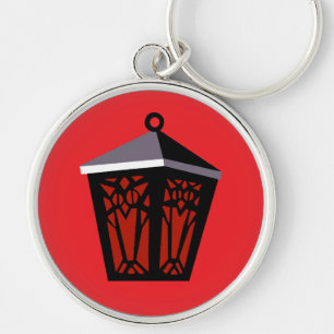 Red Owl Lantern Keychain