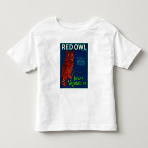 Red Owl Vegetable Label Toddler T-shirt