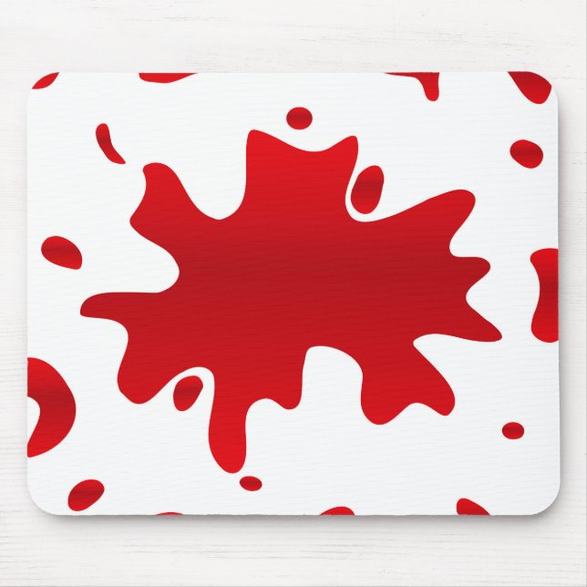 Red paint splash mouse pad (Front)