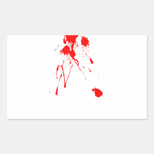 Red paint splatter sticker