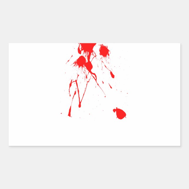 Red paint splatter sticker (Front)