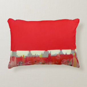 Red Painting Decorative Pillow