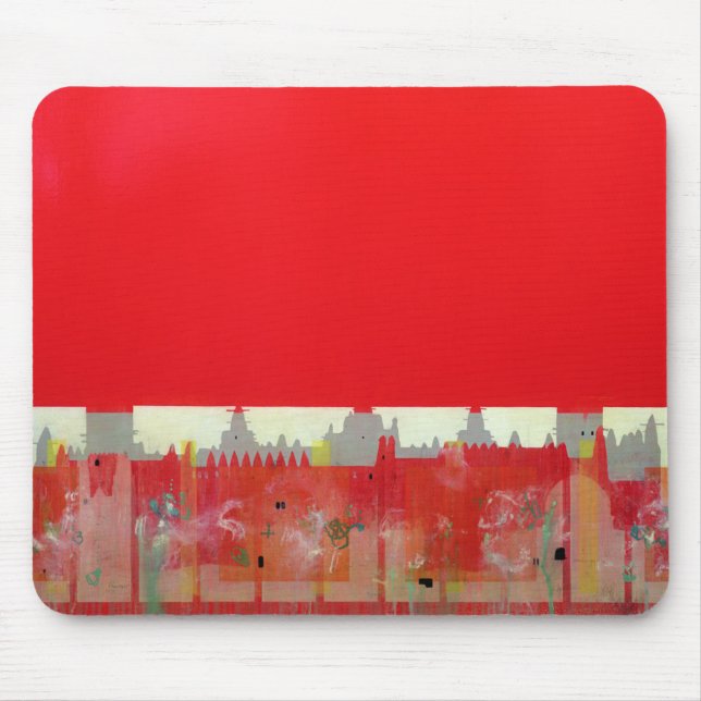 Red Painting Mouse Pad (Front)
