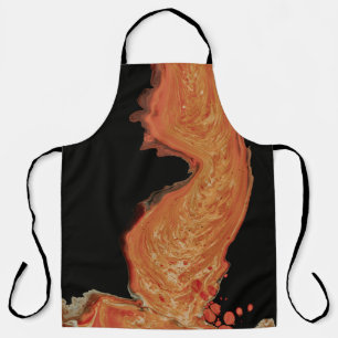 Red painting photograph apron