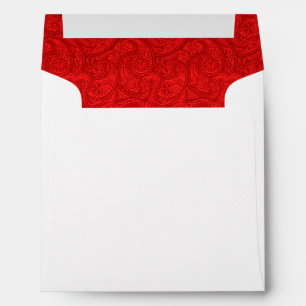 Red Paisley Envelopes
