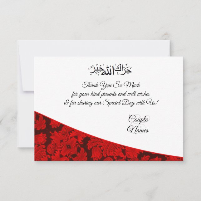 Red paisley Muslim merci (Devant)