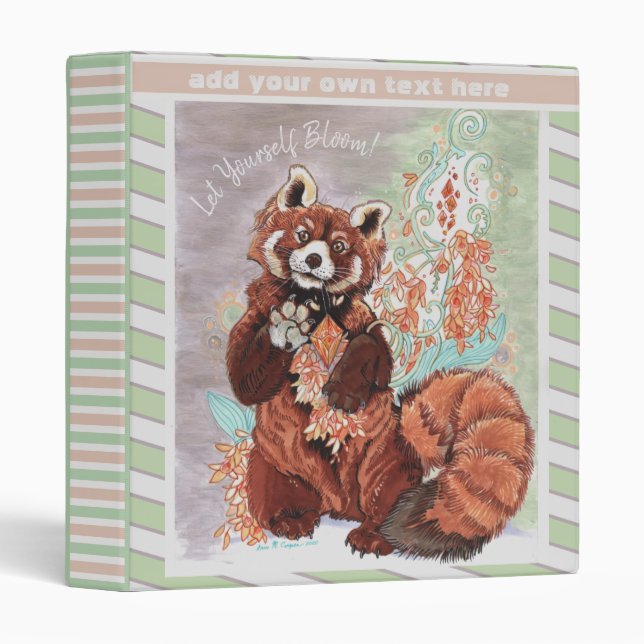 Red Panada Crystalline Vibes Art  Binder (Front/Spine)