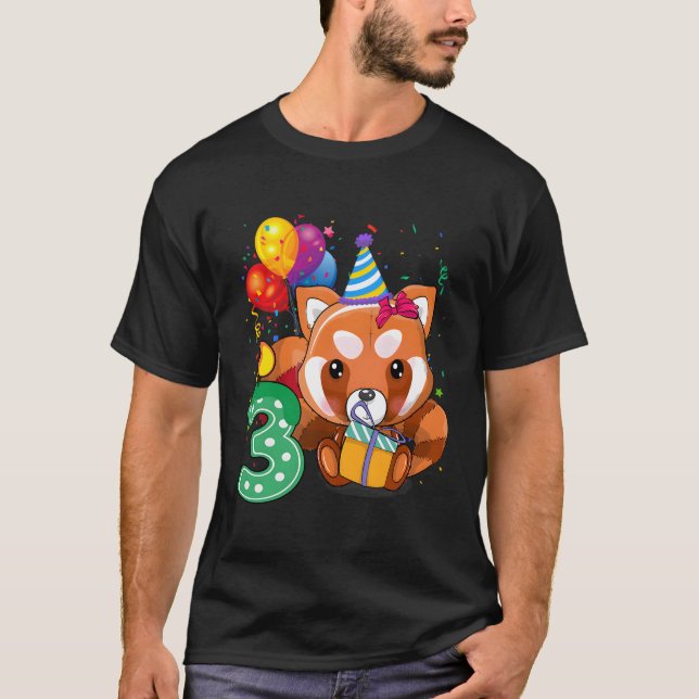 Red Panda 3Rd I'M 3 Py T-Shirt (Front)