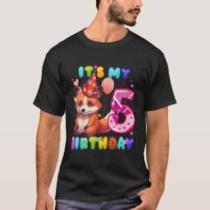 Red Panda 5Th I'M 5 T-Shirt
